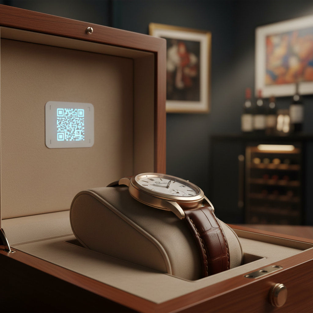 Encrypted labels for luxury assets