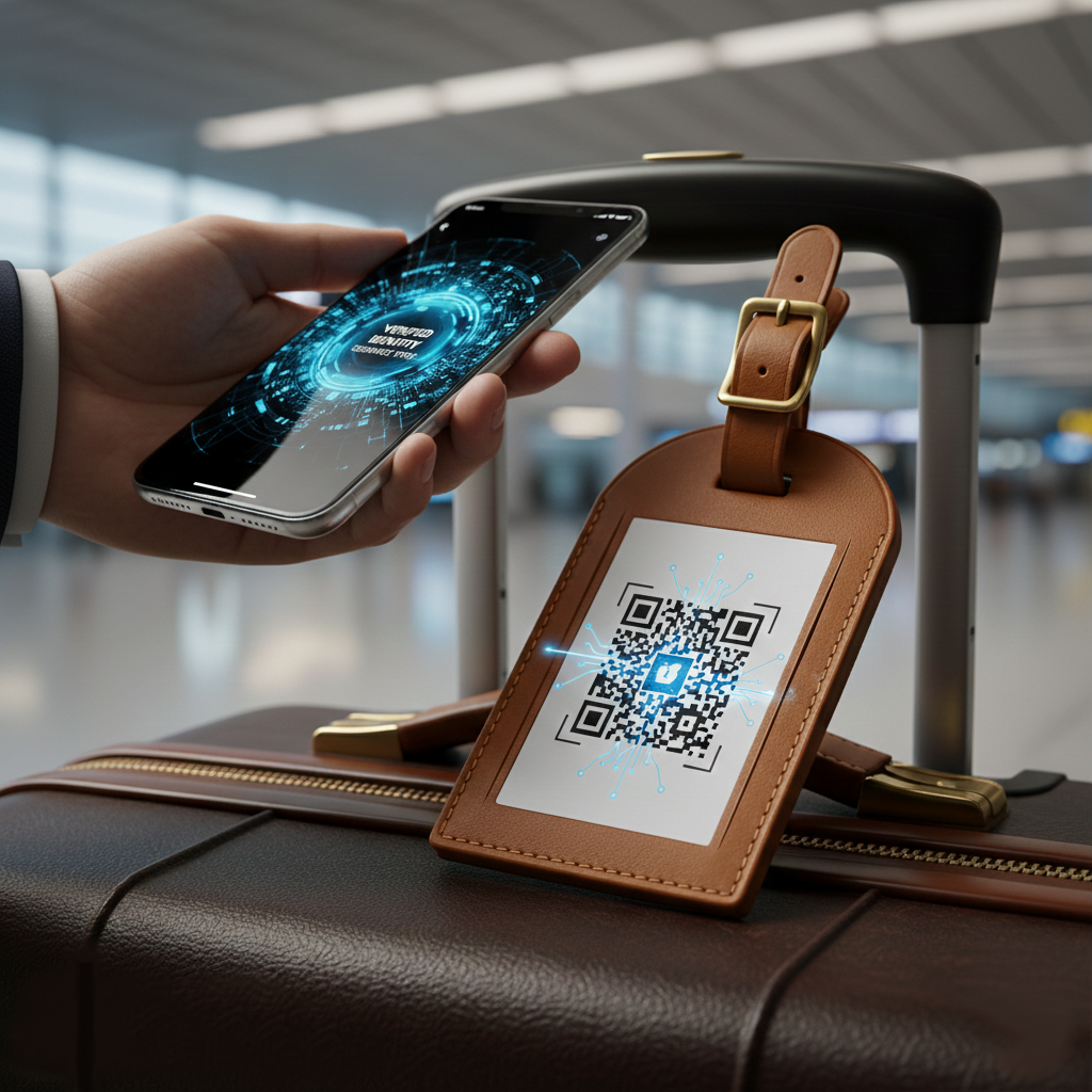 Encrypted luggage tags